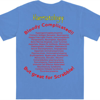 Haematology - Bloody Complicated! - Gildan Adult Comfort Colours Tee Thumbnail