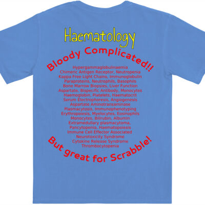Haematology - Bloody Complicated! - Gildan Adult Comfort Colours Tee 4 Thumbnail