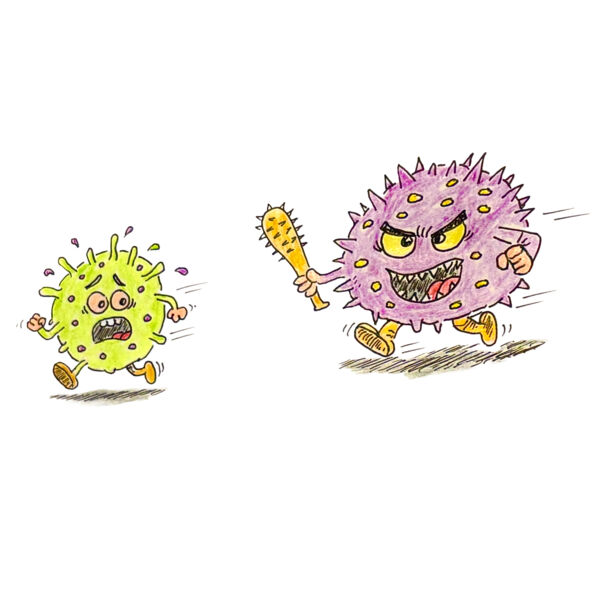 Killer T Cell At Work Chasing a Myeloma Cell Thumbnail